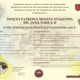 Święto Patrona Miasta Staszowa św. Jana Pawła II