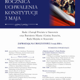 235. rocznica uchwalenia Konstytucji 3 Maja - obchody w Staszowie