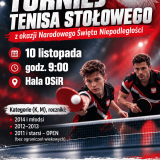 Turniej Tenisa Stołowego z okazji Narodowego Święta Niepodległości
