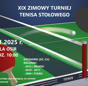 XIX Zimowy Turniej Tenisa Stołowego