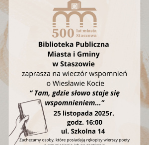Wieczór wspomnień o Wiesławie Kocie