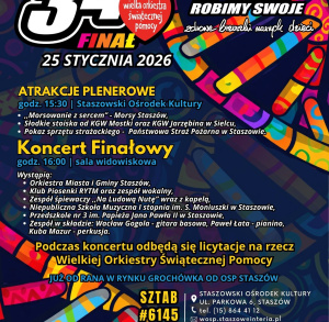 34. Finał Wielkiej Orkiestry Świątecznej Pomocy w Staszowie