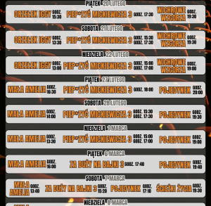 Repertuar Kina Kadr w Staszowie | 20 lutego – 8 marca 2026 r.