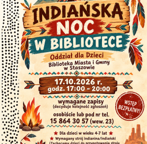 Indiańska Noc w Bibliotece