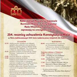 Uroczyste obchody 234. Rocznicy uchwalenia Konstytucji 3 maja