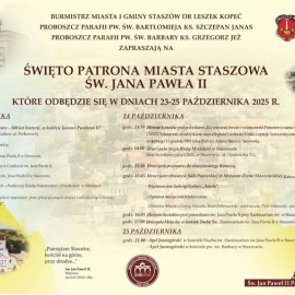 Święto Patrona Miasta Staszowa św. Jana Pawła II