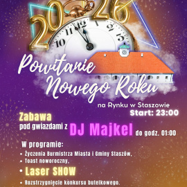 Powitanie Nowego Roku 2026 na Rynku w Staszowie