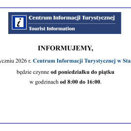 Godziny otwarcia CIT Staszów w styczniu