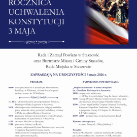 235. rocznica uchwalenia Konstytucji 3 Maja - obchody w Staszowie