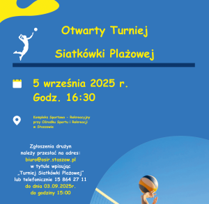 Otwarty Turniej Siatkówki Plażowej w Staszowie