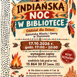 Indiańska Noc w Bibliotece