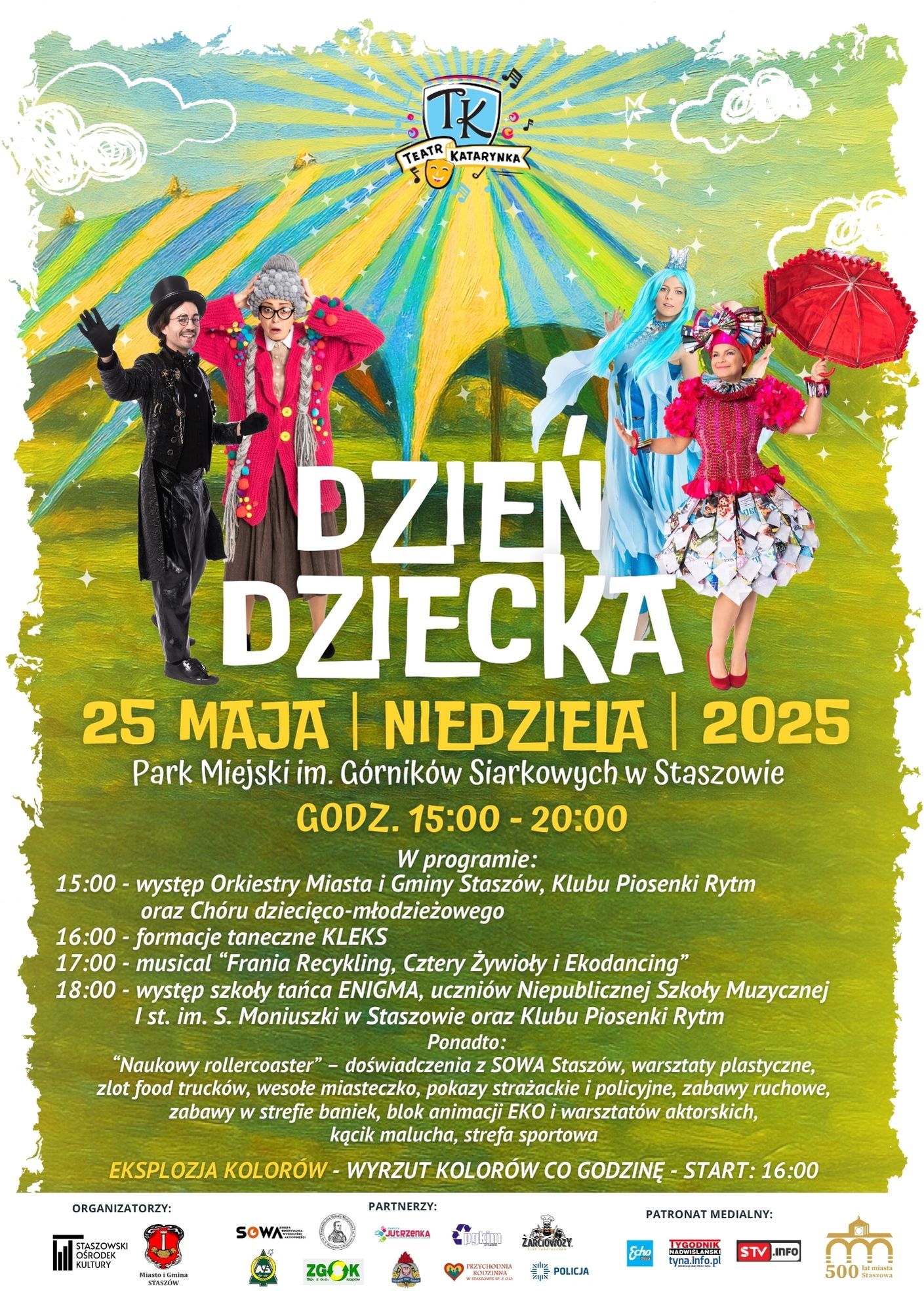 plakat informacyjny, tekst niżej