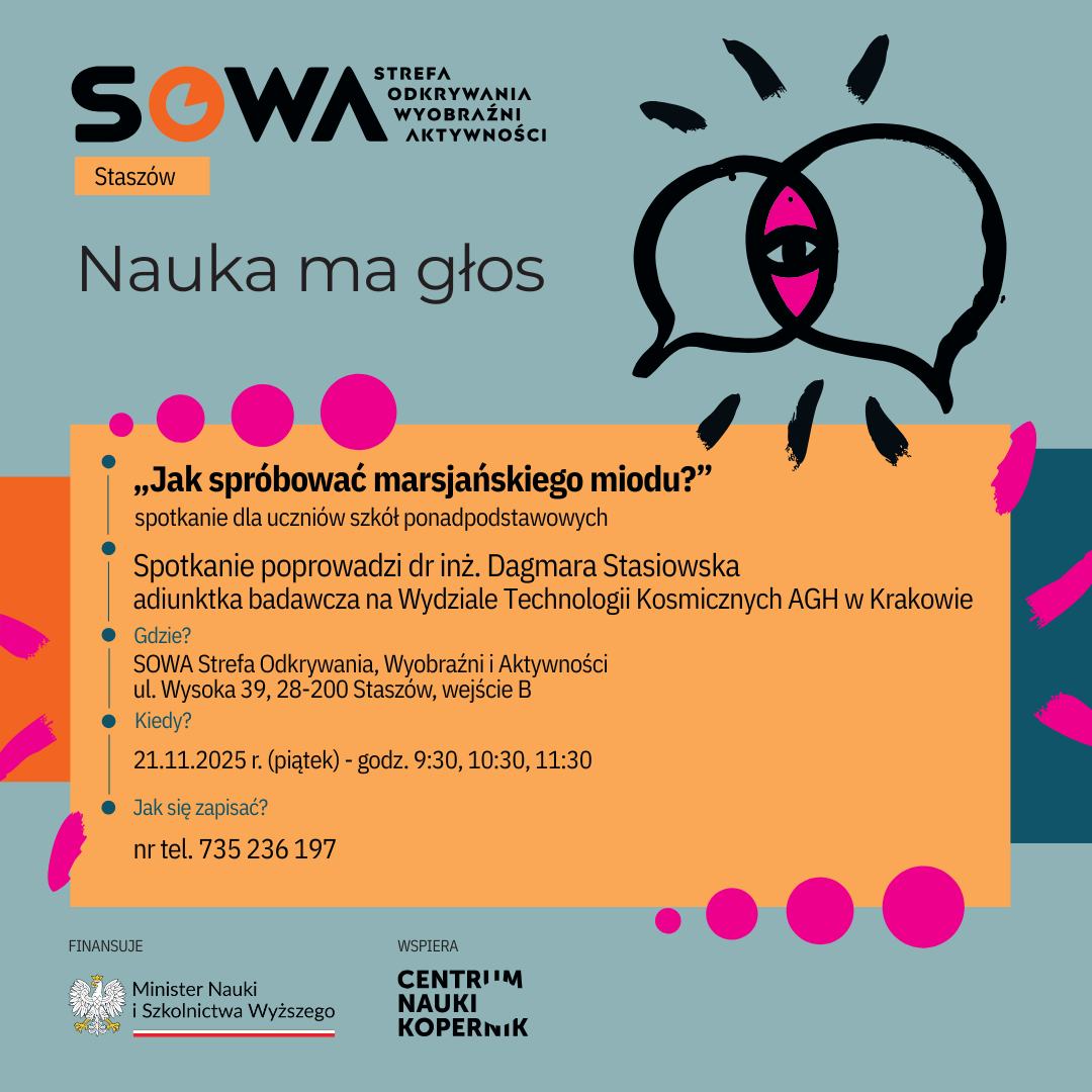 plakat informacyjny, tekst niżej