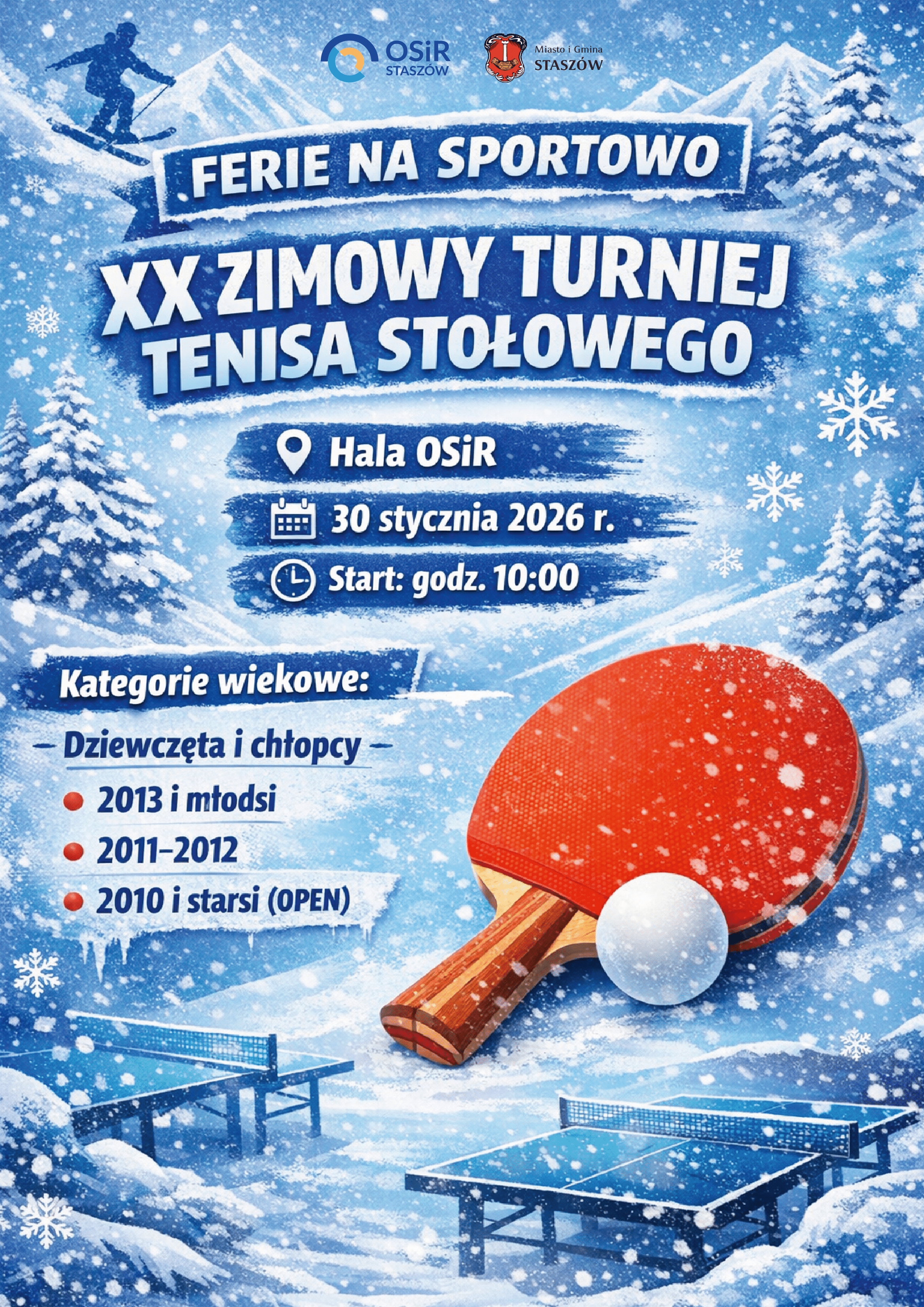 plakat - tekst pod spoem