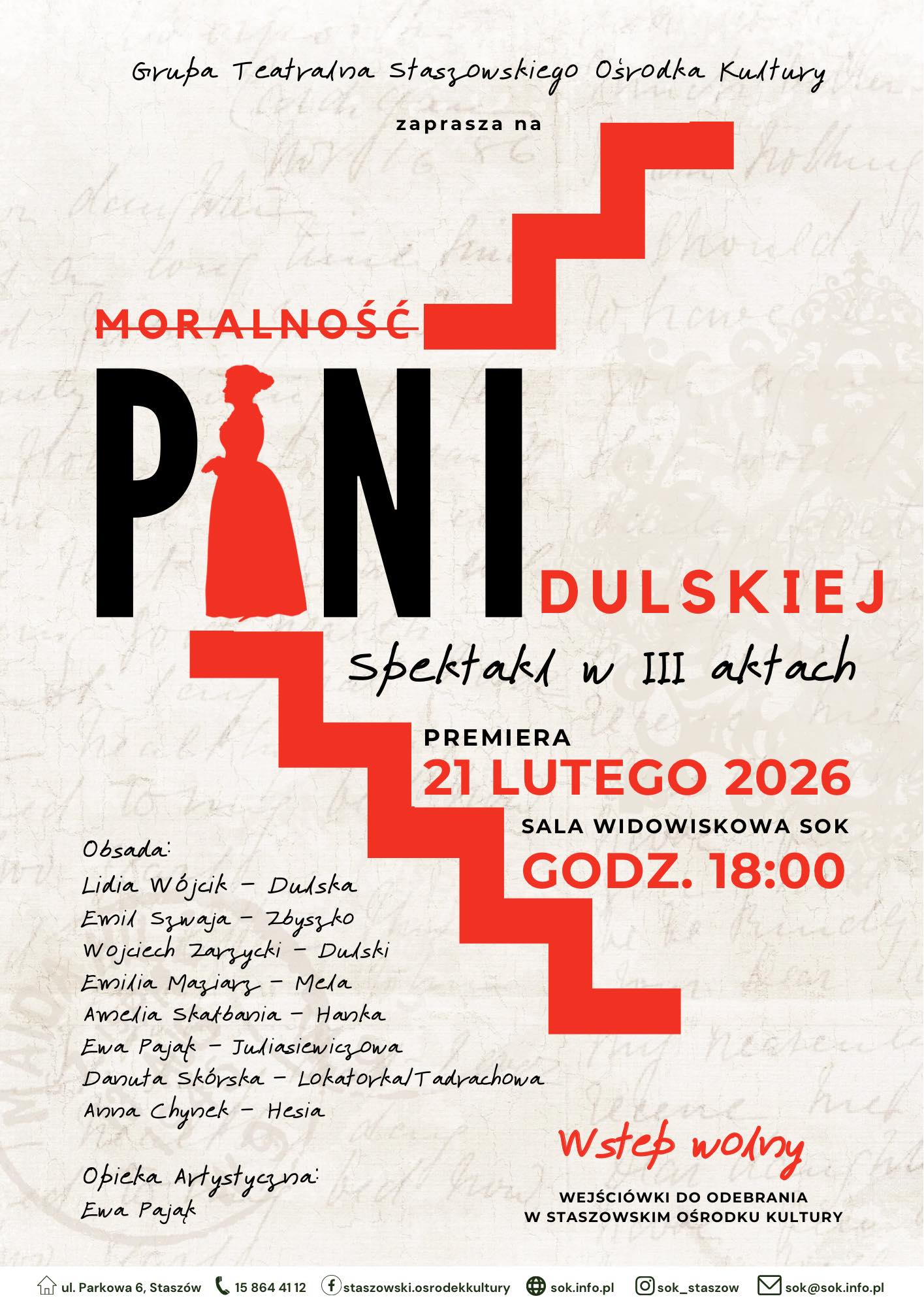 PLAKAT -  TEKST POD SPODEM